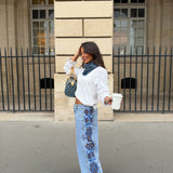 Loulou Embroidered Jeans - Shipping/Envio from 07/12 to 11/12