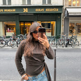 Muse Long Sleeve top in Brown