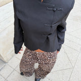 Bambi Velvet Jeans in Dark Brown