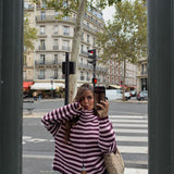 Cleo Cardigan in Pink and Burgundy