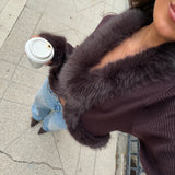 Aurore Fur Cardigan