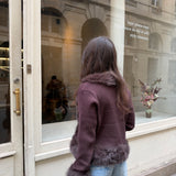 Aurore Fur Cardigan