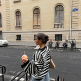 Zebra Knit Sweater