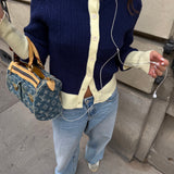 Belle Cardigan in Navy Blue