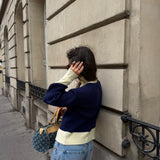 Belle Cardigan in Navy Blue