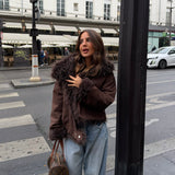 Reversible Curly Fur Jacket