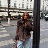 Reversible Curly Fur Jacket
