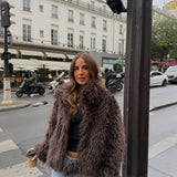 Reversible Curly Fur Jacket