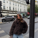 Reversible Curly Fur Jacket