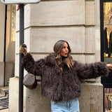 Reversible Curly Fur Jacket