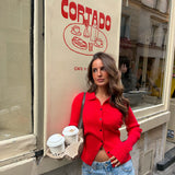 Romy Polo in Red
