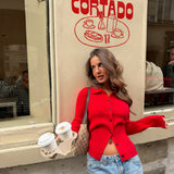 Romy Polo in Red